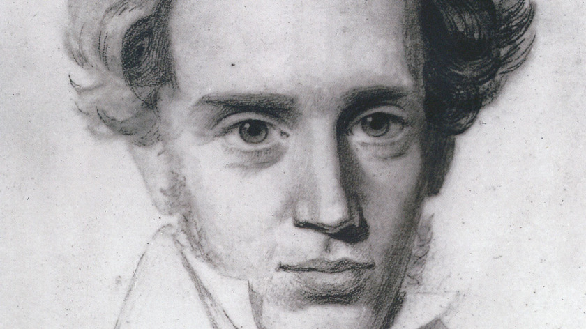 Drawing of Søren Kierkegaard