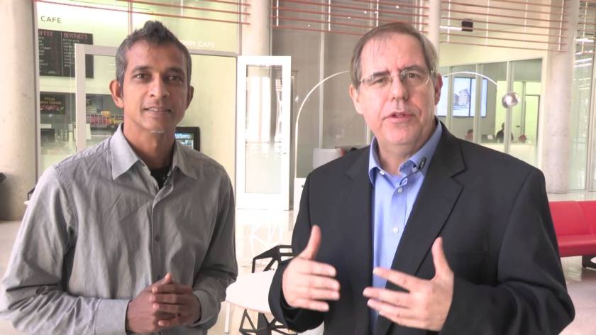 Dr. Ramesh Yerraballi and Professor Jonathan Valvano in a video from the course Embedded Systems - Shape The World, another excelent course,; this one from EdX.