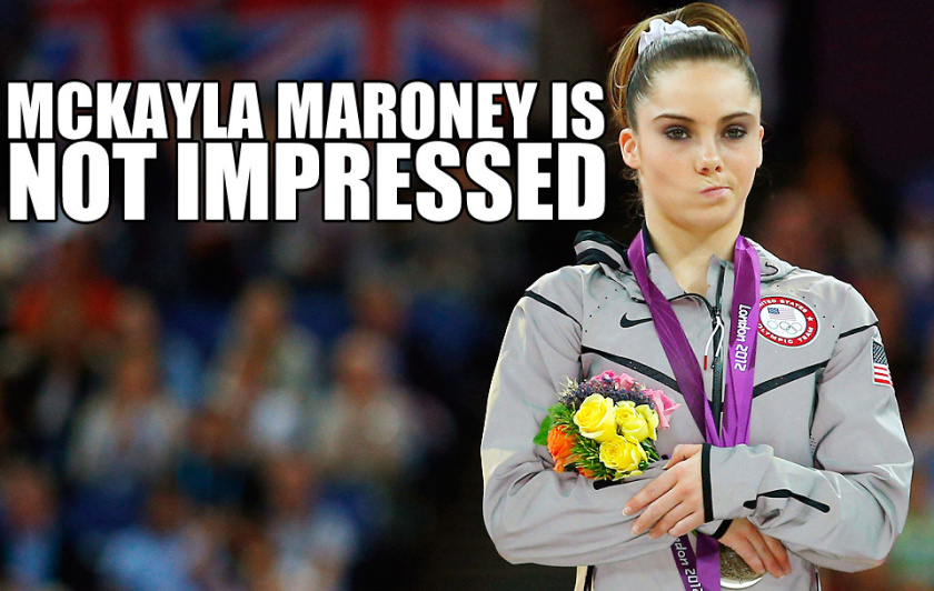 Mckayla Maroney is no impressed